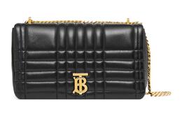 Burberry Сумка Lola Bag, стеганая, из овчины, через плечо, женская, черная 80594931