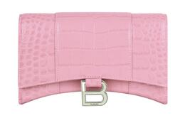 Balenciaga Сумка-кошелек из коровьей кожи в форме песочных часов, женская, розовая 6560501lr6y5906