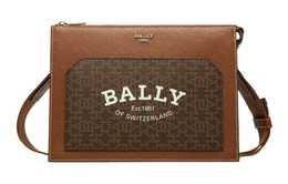 Bally Сумка через плечо из искусственной кожи, мужская, коричневая 6300804