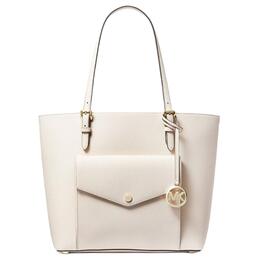 Michael Kors Женская кожаная сумка-туба Jet Set на одно плечо, чисто-белая 30h0lttt3l-lt-cream