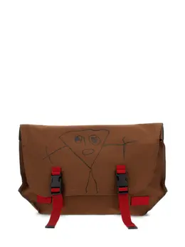 Plan C doodle-print buckled shoulder bag 31688224