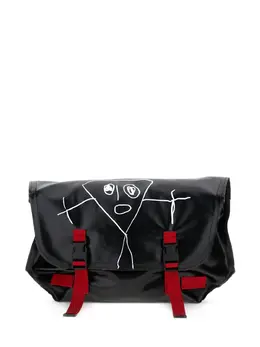 Plan C doodle-print buckle shoulder bag 31687427