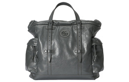 Мужская кожаная сумка через плечо, серая Gucci 725664-aabdg-1126