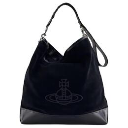 Vivienne Westwood Сумка-шоппер из телячьей кожи, женская, черная, через плечо 41030003l001vn403
