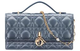 Christian Dior Сумка через плечо из овчины, женская, мини, светло-синяя s0980onjl-m19z