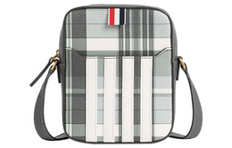 Клетчатая сумка-мессенджер на молнии Thom Browne mag432al0041980
