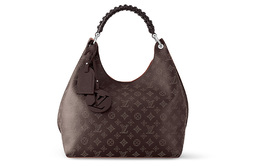 Louis Vuitton Сумка Mahina из перфорированной телячьей кожи, женская, темно-коричневая m56436