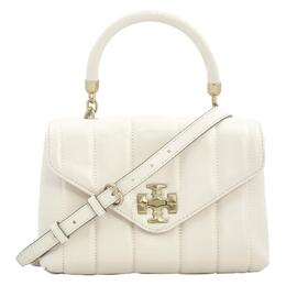Tory Burch Женская кожаная сумка-мессенджер Kira Trumpets, кремово-белая 83943-136
