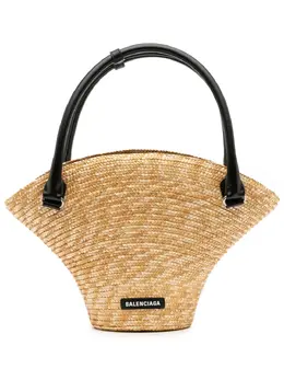 Balenciaga 2010 Medium Raffia Beach Basket tote bag 31943119