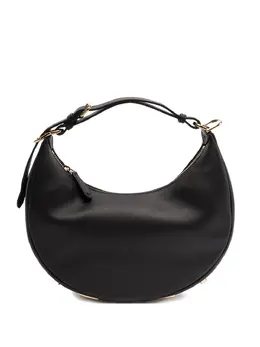 Fendi gold-tone lettering half-moon shoulder bag 31920765
