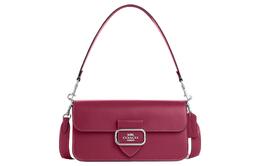 Coach Сумка-багет Morgan Premium из телячьей кожи, портативная сумка через плечо, женская, ярко-фиолетового цвета co942-svc0x