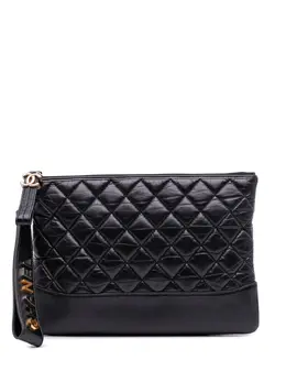 Chanel 2019 Medium Aged Calfskin Gabrielle O Case clutch bag 31943127