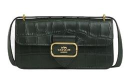 Coach Сумка-мессенджер Morgan Leather Square Bag, сумка через плечо, небольшого размера, женская, цвет Amazon Green co983-imrft