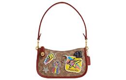 Coach Сумка-слинг из ПВХ с коровьей кожей, женская, коричневого цвета cn605-b4pez