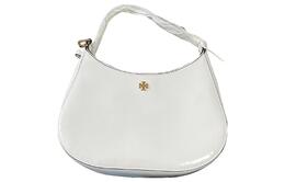 Tory Burch Сумка-хобо Emerson Leather Crescent Bag, сумка через плечо, женская, белого цвета, небольшого размера 139327-137