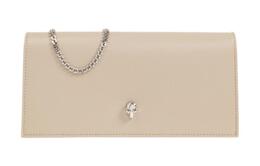 Alexander McQueen Сумка через плечо из телячьей кожи, женская, бежевая 632031-1aape-2630