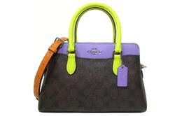Coach Сумка-тоут Darcie из ПВХ Lady Dior, сумка-тоут Trumpets, женская, коричневая с ирисами cl467-svw1q