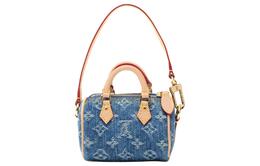 Louis Vuitton Сумка-ведро Speedy Denim, женская, через плечо, мини, светло-розовая и голубая m01701备注