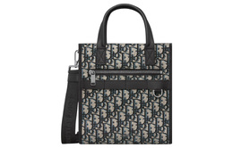 Christian Dior Сумка-тоут с косым принтом, сумка для покупок, дамская сумочка, сумка через плечо, сумка через плечо, обычная мужская бежево-черная 1espo311yky-h27e