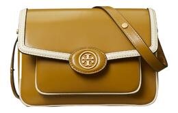 Tory Burch Сумки через плечо из телячьей кожи, женские, коричневые, желтые 148637-200