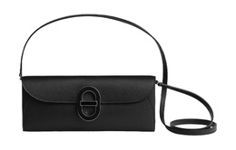 Hermes Кошелек Maillon To Go Epsom из кожи, сумка на плечо, сумка через плечо, стандартный женский, черный h084417ckaa