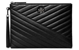 Tory Burch Женский кожаный клатч Kira, черный 153103-001