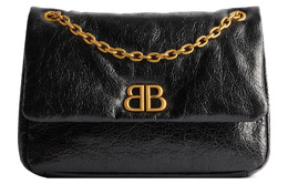 Balenciaga Сумка через плечо из мелкозернистой коровьей кожи, мини, женская, черная 7816722aar81000