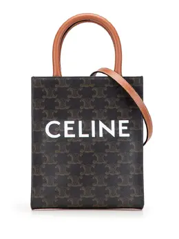 Celine 2018-2025 Mini Triomphe Coated Canvas Vertical Cabas satchel 31942240