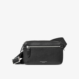 Сумка-мессенджер Reporter East West из зерненой кожи Aspinal of London, черный r04199276 | black