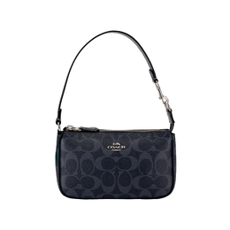 Coach Сумка-кошелек Nolita PVC, сумка на плечо, клатч, маленькая женская, джинсово-синяя, темно-синяя и морская c3308-svn2v