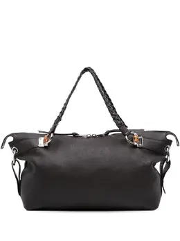 Gucci 2016-2025 Large Pebbled Calfskin Bamboo Bar Tassel tote bag 31942663