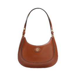 Tory Burch Сумка-мессенджер Robinson из коровьей кожи с полумесяцем, женская, коричневого цвета 154729-223