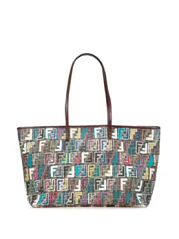 Fendi 2010-2025 Medium Multicolor Zucca Spalmati Roll tote bag 31941882