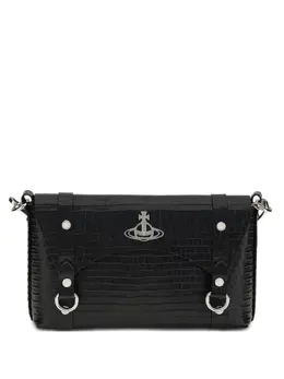 Vivienne Westwood Kimmy crocodile-effect cross body bag 31849184