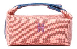 Косметичка Bride a Brac Wool Twill Handbag Toiletry Bag Small Size Women's Orange Hermes, Orange h103640m01 | orange