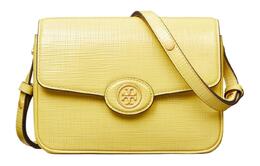 Tory Burch Сумка-мессенджер Robinson из коровьей кожи, женская, желтая 154731-700