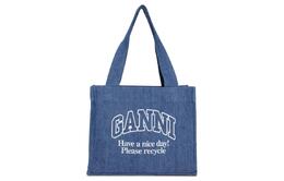 Джинсовая сумка через плечо с логотипом Ganni a5599630