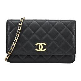 Chanel Сумки через плечо WOC из телячьей кожи, женские, черные ap3516-b13703-94305