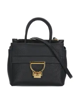 Coccinelle Arlettis pebbled leather clasp tote bag 31337991