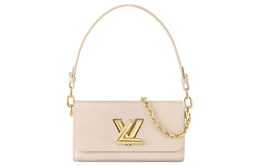 Louis Vuitton Сумка-тоут Twist из кожи, женская, бежевая m24550