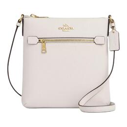 Coach Сумка для документов из кожи, через плечо, мини, женская, меловая, белая ce871-imchk
