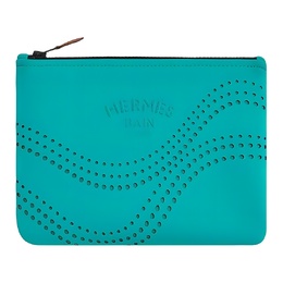 Hermes Клатч-трубы из полиамида и эластана, женские, сине-зеленые h103404m04 | blue green