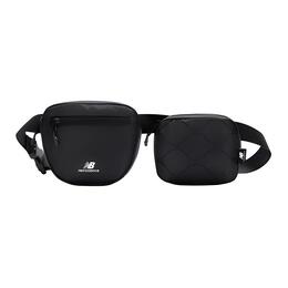 New Balance Тканевая поясная сумка-трансформер унисекс, черная lab23104-bk | black