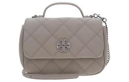 Сумка через плечо из коровьей кожи, женская серая, Trumpets Tory Burch 153400-082