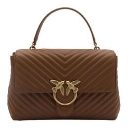 Pinko Женская сумка из овчины на одно плечо, коричневые 100042-a0gk-l17q