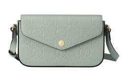 Gucci Кожаная сумка через плечо, женская, светло-зеленая 772794-aac1q-3401