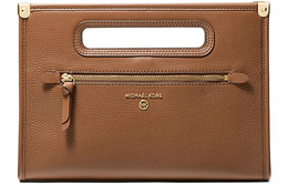 Michael Kors Сумка-клатч Jane из кожи для монет, дорожная сумка, большого размера, женская, коричневого цвета 30t1gjbc3l-luggage