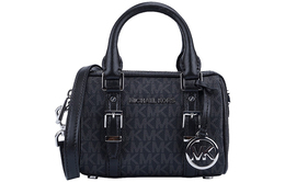 Michael Kors Сумка Bedford Leather Boston Bag, сумка через плечо, очень маленькая, женская, черная 32f9s06c0b-001