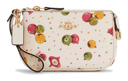 Coach Сумка-кошелек Nolita Canvas Leather, сумка на плечо, сумка на запястье, клатч, маленький размер, женская, белая c7404-imcah