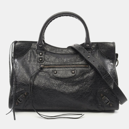 Balenciaga City Medium Black Leather Shoulder Bag 1207404